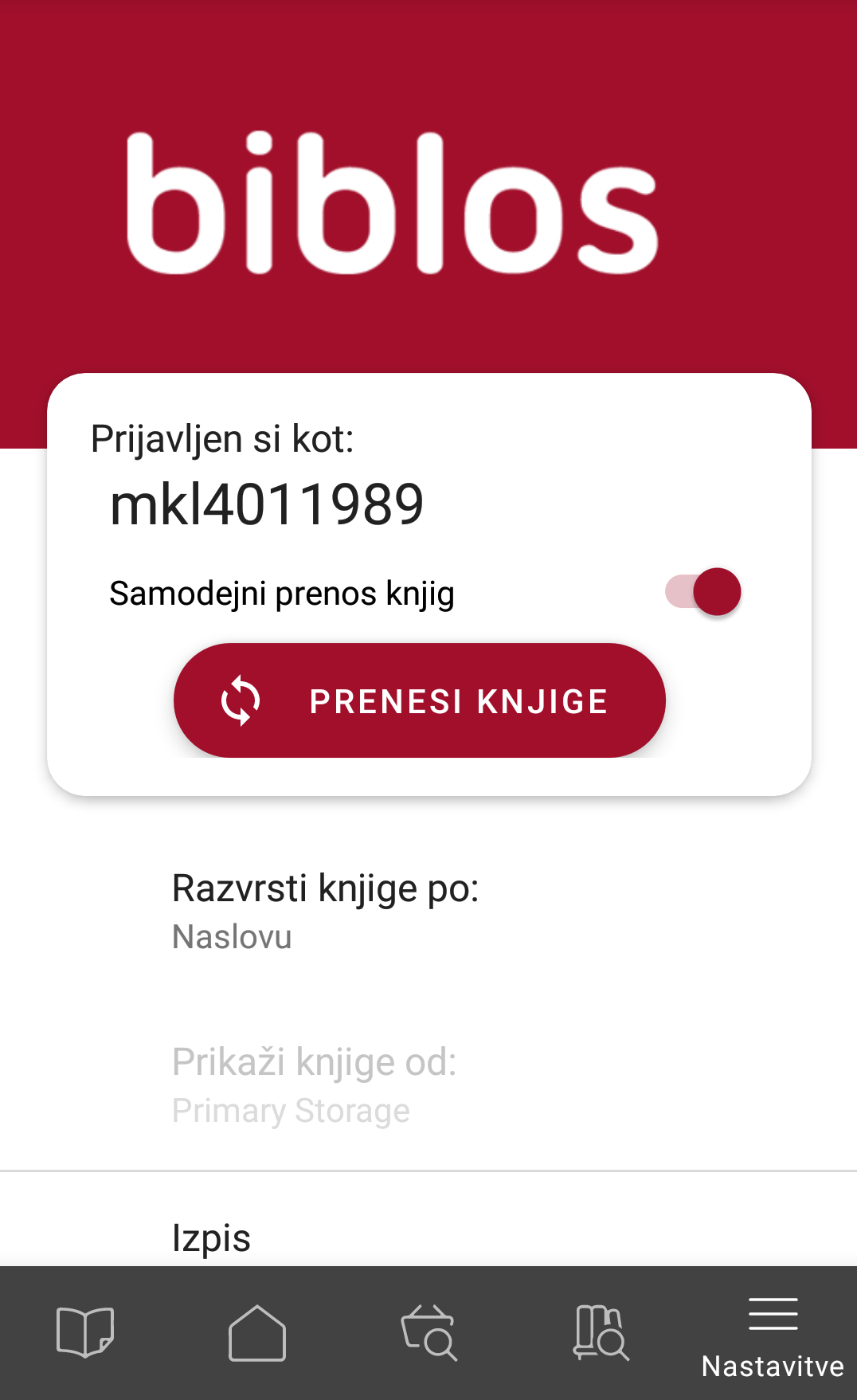 Vpis končan