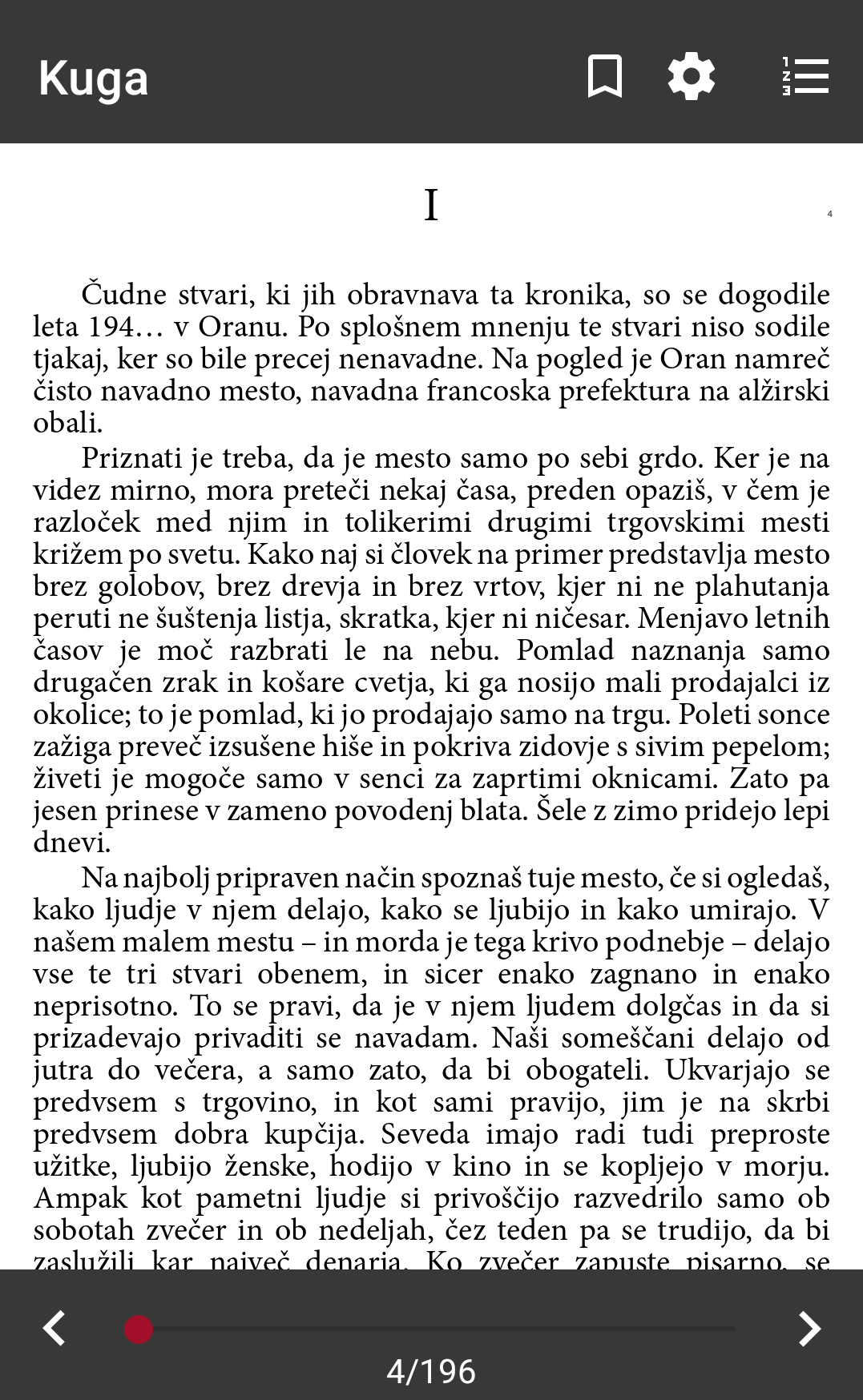 Branje knjige