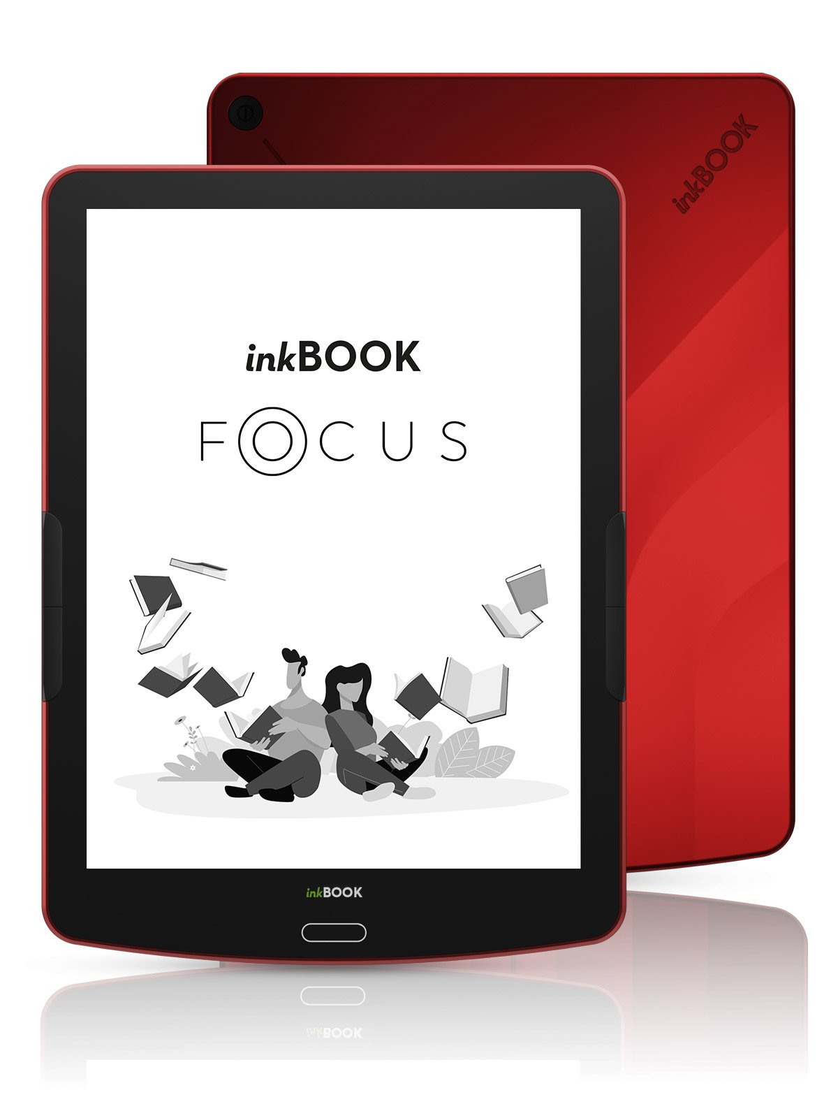 E-bralnik Inkbook Focus - rdeč: fotografija