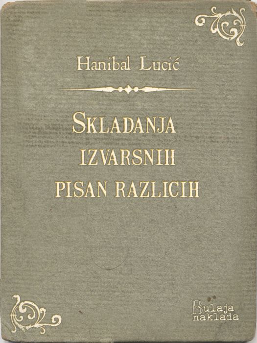 Hanibal Lucić: Skladanja izvarsnih pisan razlicih