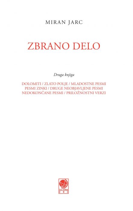 Miran Jarc: Zbrano delo, 2. knjiga