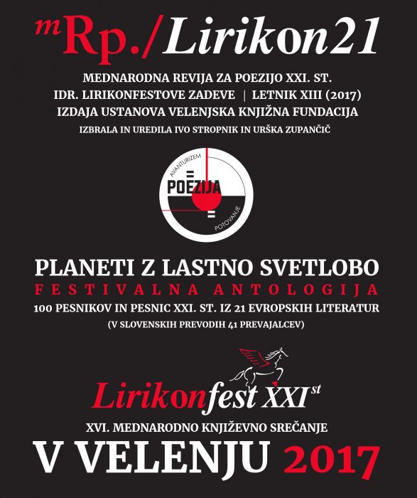 100 avtorjev: Planeti z lastno svetlobo: 100 pesnikov in pesnic XXI. st. iz 21 evropskih literatur (v slovenskih prevodih 41 prevajalcev)